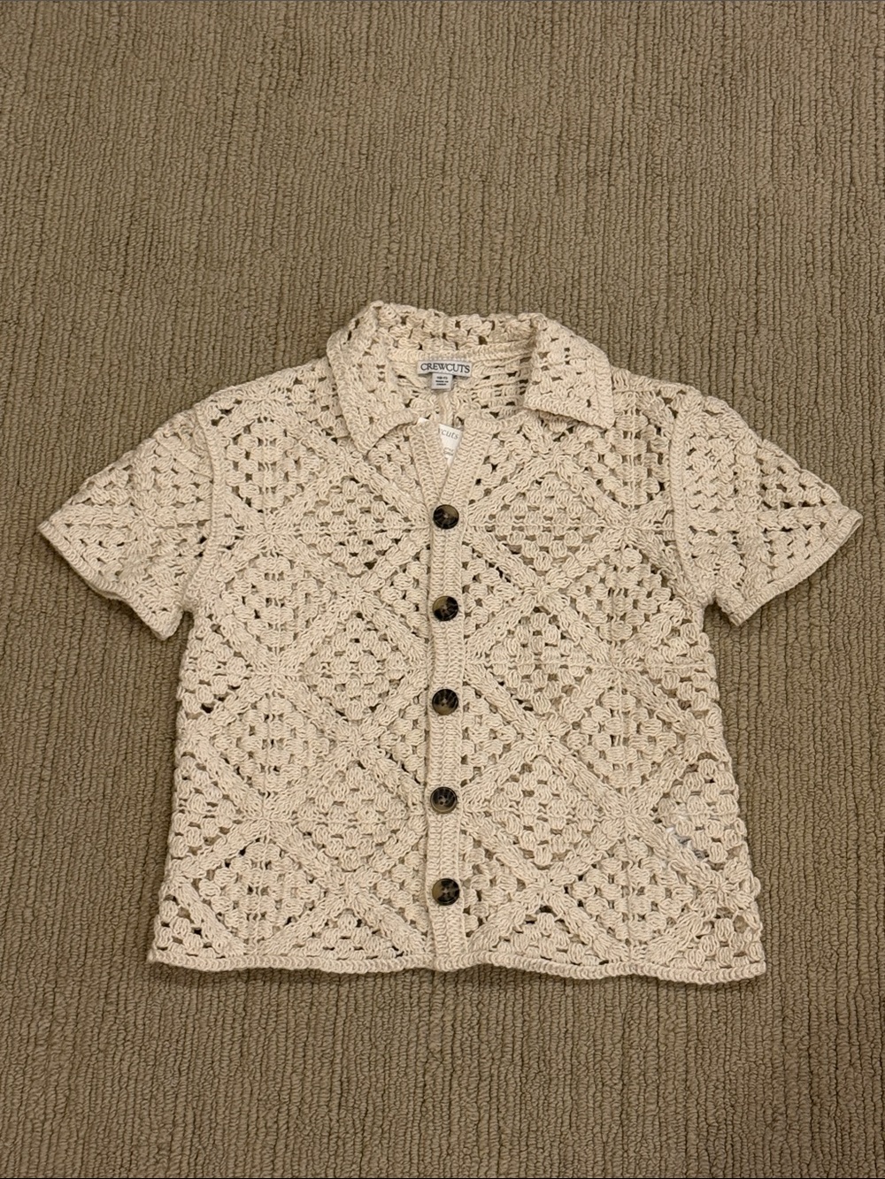J.Crew Crewcuts Crochet Short-Sleeve Shirt